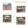 11' x 11' Pop-Up Gazebo Canopy û 2-Tier with Removable Netting (Coffee)