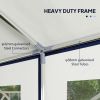 16.5' x 33' Large Party Tent û Heavy-Duty Canopy with Sidewalls (Blue)