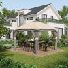 10' x 10' Pop-Up Canopy û Adjustable with Netting & Wheeled Bag (Beige)