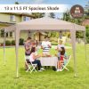 13x11.5 FT Hexagonal Pop-Up Canopy Tent – Height Adjustable with Decorative Leg Covers