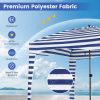 6x6 Ft Foldable Beach Cabana Tent – Portable with Carrying Bag & Detachable Sidewall