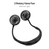 Mini USB Rechargeable Hanging Neckband Fan – Double Fans with Colorful Aroma Air Cooler for Room