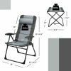 2 Pieces Folding Chair Set