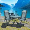 2 Pieces Folding Chair Set