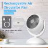 Portable Air Circulator Desk Fan – Rechargeable, 4 Speeds, 360° Tilt & Quiet 40dB for Home & Office