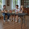 6-Ft Plastic Folding Table û Portable Indoor/Outdoor Utility Table