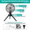 Foldable Oscillating Rechargeable Tripod Fan