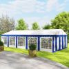 16.5' x 33' Large Party Tent û Heavy-Duty Canopy with Sidewalls (Blue)