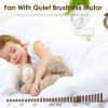 Quiet Foldable Table Fan – 90° Tilt, 4 Speeds, Type-C Rechargeable, Wall-Mount & Portable for Home & Travel