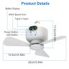 2-in-1 Camping Fan & LED Lantern – 8000mAh Battery, 4 Speeds, Timer, Carabiner & Display for Tents, RVs & Canopies