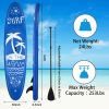 Inflatable and Adjustable Stand Up Paddle Board - Blue