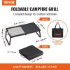 VEVOR Folding Campfire Grill – Heavy-Duty Steel Mesh, 22.4", Portable with Legs & Carry Bag