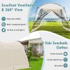 10' x 10' Feet Screened Canopy Tent w/ Vestibule and Zippered Door