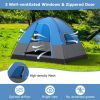 3-Person Camping Tent with Removable Floor Mat for Hiking & Travel