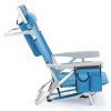Short Oxford Cloth Beach Chair Blue