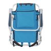 Short Oxford Cloth Beach Chair Blue