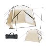 10' x 10' Feet Screened Canopy Tent w/ Vestibule and Zippered Door