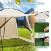 10' x 10' Feet Screened Canopy Tent w/ Vestibule and Zippered Door
