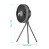 Rechargeable Foldable Camping Fan with Tripod & Hook