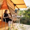 Rechargeable Foldable Camping Fan with Tripod & Hook