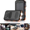 Portable Fast Charging Solar Power Bank with Flashlight