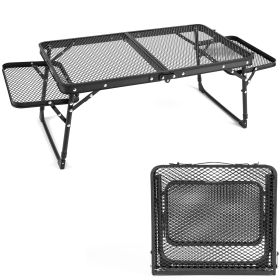 Whitsunday Outdoor Iron Camping Folding Portable Table with Extension Boards