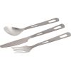Olicamp Titanium 3 Piece Set – Lightweight Titanium Cutlery for Backpacking & Camping