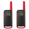 Motorola Talkabout T210 Rechargeable 2-Way Radio (Black/Red, 2-Pack)