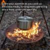 Whitsunday Wood Burning Fire Pit & BBQ Grill – 3-in-1 Outdoor Fire Pit