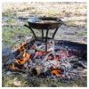 Lodge Fire & Cook Stand – Heavy-Duty Outdoor Fire Pit Cooking Stand