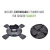 Flame King Portable BottleTop Camping Stove with Stand (10,000 BTU)