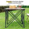 Whitsunday Heavy-Duty Outdoor Folding Dinner Table – Dark Walnut