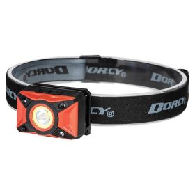 Dorcy 41-4337 Ultra HD 650-Lumen Rechargeable LED Headlamp with Motion Sensor – Spot, COB Flood & Red Night Vision