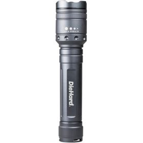 DieHard 41-6124 2,400-Lumen Twist Focus LED Flashlight – Heavy-Duty Aluminum Flashlight with AA Batteries Included