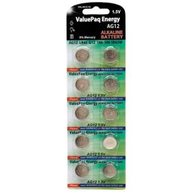Dantona VAL-AG12-10 ValuePaq Energy AG12 1.55V Alkaline Button Cell Batteries – 10 Pack