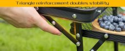 Whitsunday Outdoor Iron Camping, Folding, Portable Table