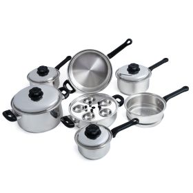 17 Pc Steam Control Cookware