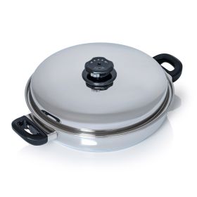 Maxam 13.5"  Stainless Steel Grill Pan