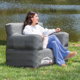 Pittman Outdoors Inflatable Chair with Built-in Rechargeable Pump