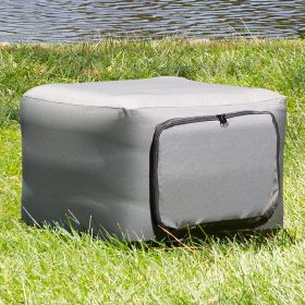 Pittman Outdoors Inflatable Ottoman – Portable Footrest for Camping, Beach & Dorm Use