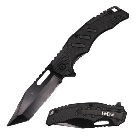 Day Zero Survival 8.5" Tactical Spring Assisted Pocket Knife – Black Tanto Blade