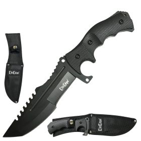 Day Zero Survival 11" Military Combat Fighter Bowie Knife – Full Tang Tanto Blade