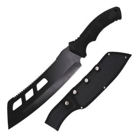 Day Zero Survival 15.75" Cleaver Fixed Blade Machete Knife with Survival Kit