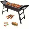 23" Collapsible Charcoal BBQ Grill – Lightweight, Portable, Stainless Steel