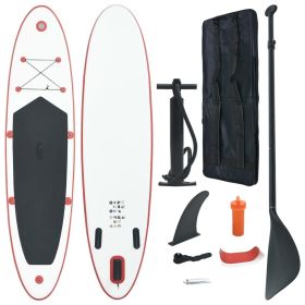 Inflatable Stand-Up Paddleboard Set – Red & White