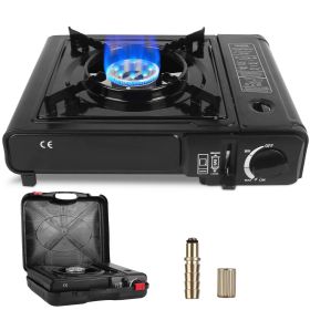 3300W Portable Camping Stove û Dual Fuel Single Burner with Piezo Ignition