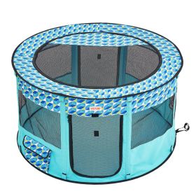 VEVOR 44"x44"x24" Foldable Pet Playpen – Waterproof, Portable Crate for Indoor/Outdoor Use