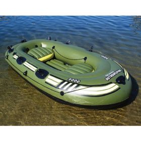 Solstice Outdoorsman 9000 Inflatable Fishing Boat – 4-Person Heavy-Duty Recreational Fishing Raft