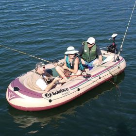 Voyager Inflatable 6-Person Boat – Heavy-Duty PVC Fishing & Recreational Boat