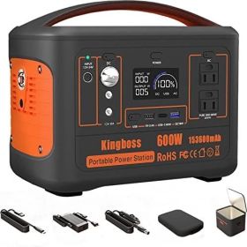 Kingboss - 600W Solar Generator Portable Power Station 600W (Peak 1200W)